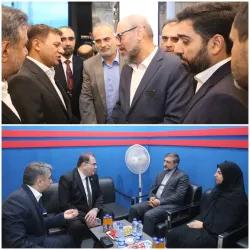 بازدید رئیس بنیاد مستضعفان و معاونت ماشین‌آلات وزارت صمت از بیست‌ونهمین نمایشگاه نفت و گاز