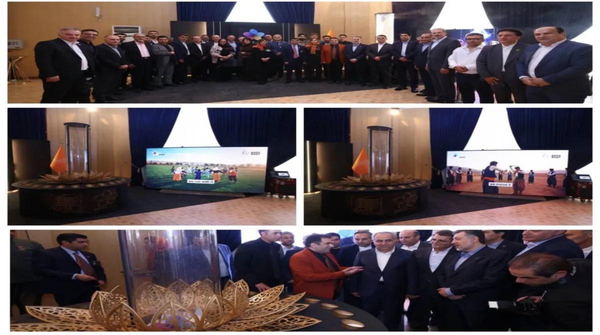 نمایش خلاقانه لوگوی ملی پاویون ایران در اکسپوی ۲۰۲۷ بلگراد در مراسم روز جهانی نمایشگاه ها
