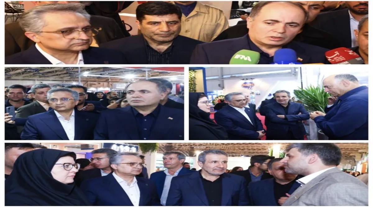 بازدید وزیر جهاد کشاورزی، معاون وزیر صمت و مدیرعامل شرکت سهامی نمایشگاه های بین المللی ج.ا.ایران از نمایشگاه ایران اگروفود از دریچه دوربین